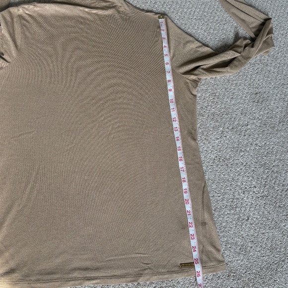 MICHAEL Michael Kors turtleneck long sleeve metallic gold XL - Picture 7 of 12